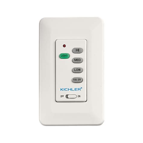 The wall control is simple to install and easy to use. Kichler Ceiling Fan Wall Control Multi Speed and Light ...