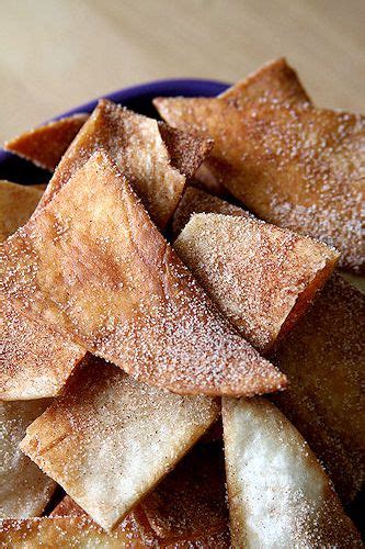 Place the buttery side down in skillet and heat for about 30 seconds. CinnamonSugarTortillaChips-small | Cinnamon sugar ...