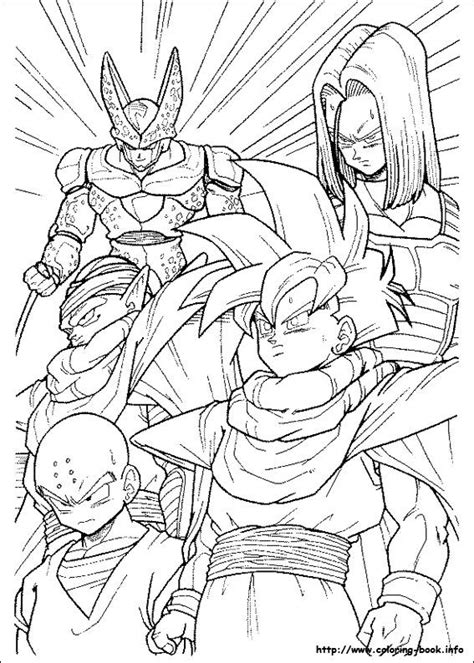 Kid gohan cell games coloring pages. Dragon Ball Z coloring picture See more coloring pages at ...