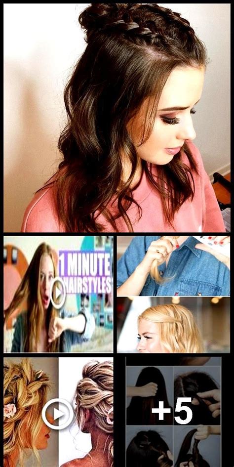 Try these super easy hairstyles to look like you had hours to get ready, not seconds. Fantastic Photo Most current Screen EASY 1 MINUTE ...