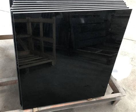 Granite floor and wall tile (2 sq. Absolute Black Tile / Absolute Black Honed Granite Tile 12 ...