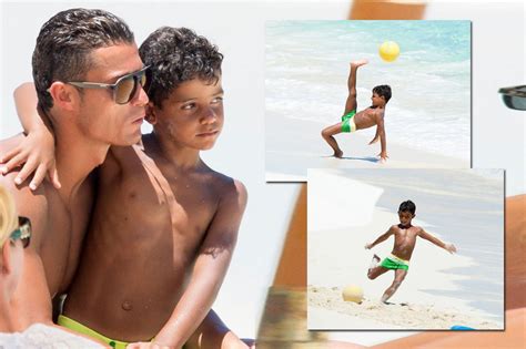 He's considered one of the greatest and highest paid soccer players of all time. Cristiano Ronaldo and son enjoy playing football on the ...
