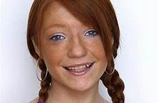pigtails nicola roberts pigtail girl hair celebrity teeth redhead red freckles hairstyles ponytails beautiful 2002 women braids ponytail redheads faces