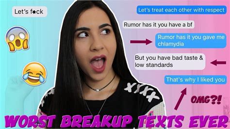 Do you just ignore it or do you fight back? Reacting to the WORST Breakup Texts EVER 2 (savage af ...