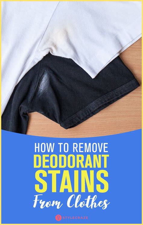 Then you can dip your shirts in the bowl making sure all of the armpit stains soak up some of the mixture. How To Remove Deodorant Stains From Clothes #trending # ...