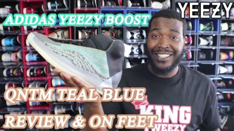 Asmr yeezy quantum qntm barium basketball shoes + try on feet! ADIDDAS YEEZY BOOST QNTM TEAL BLUE "OPHANIUM' REVIEW & ON ...