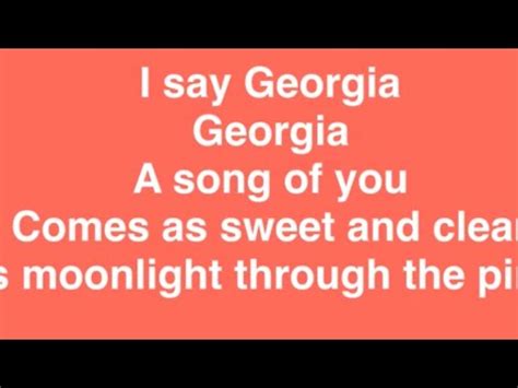 Georgia on my mind song lyrics music listen song lyrics just an old sweet song. India Arie - Georgia on my mind (Lyrics) - YouTube