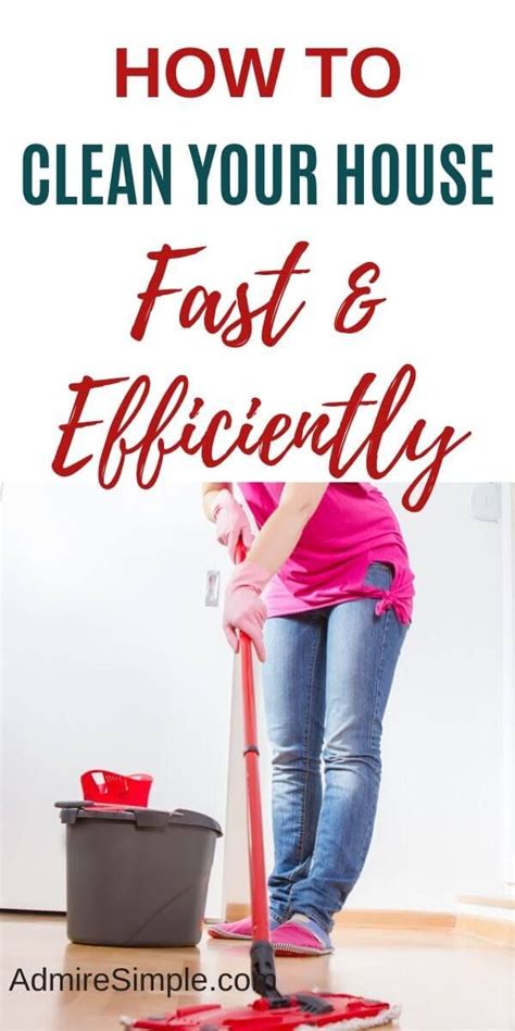 Maybe you would like to learn more about one of these? How to Clean Your House Fast and Efficiently | Cleaning ...