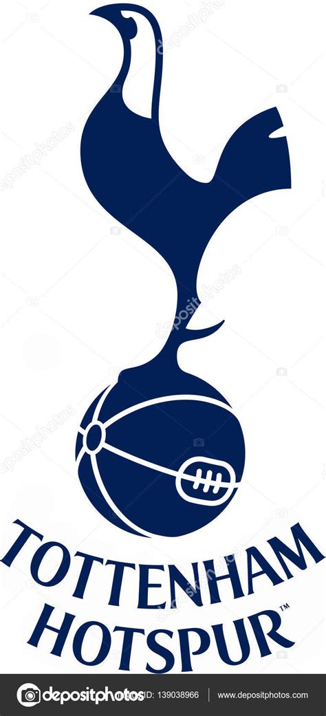 Bill nicholson way, 748 high road. Het embleem van de voetbalclub "Tottenham Hotspur ...