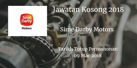 Sime darby property was created through the integration of the property arms. Jawatan Kosong Sime Darby Motors 09 Mac 2018 | Mac, Motor ...