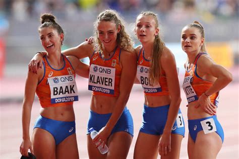 In de serie daarna excelleerde femke bol met een. De Witte Athletics - Fotos | IMAGO