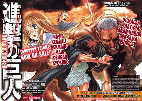 It is set in a fantasy world where humanity lives within territories surrounded by three enormous walls that protect them from. Shingeki no Kyojin: Before the Fall Chapter 4 Bahasa ...