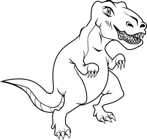 The theme is very suitable for kids because it can build their character later. Tyrannosaurus Rex Kleurplaat Dinosaurus
