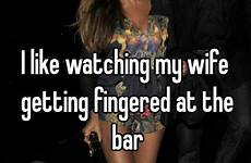 wife bar fingered getting watching
