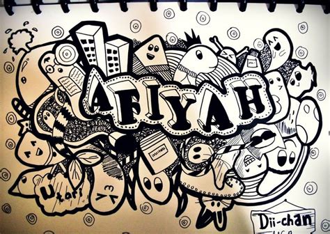 Check spelling or type a new query. Gambar Doodle Tulisan Nama Sahabat- 45 Contoh Cara Gambar ...