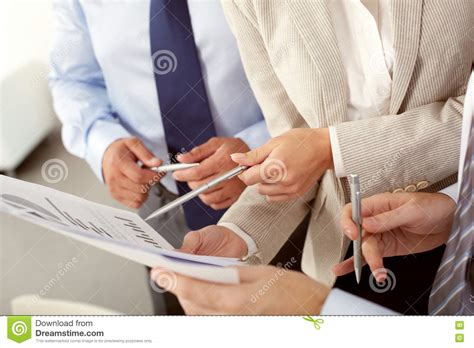 Indicator of success stock image. Image of report, hand - 76985181