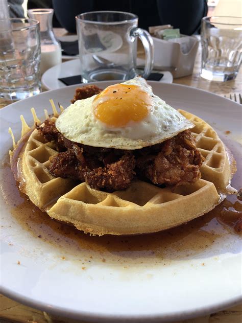 Live music on the weekends. Chicken and waffles from Social Kitchen and Bar in Grand ...