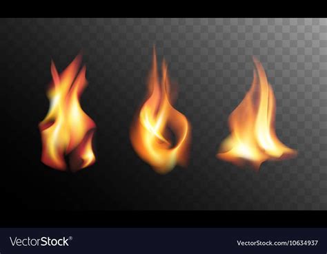 How to draw realistic fire realistic flames step by step. Set of Realistic Fire Flames on a Transparent Background ...