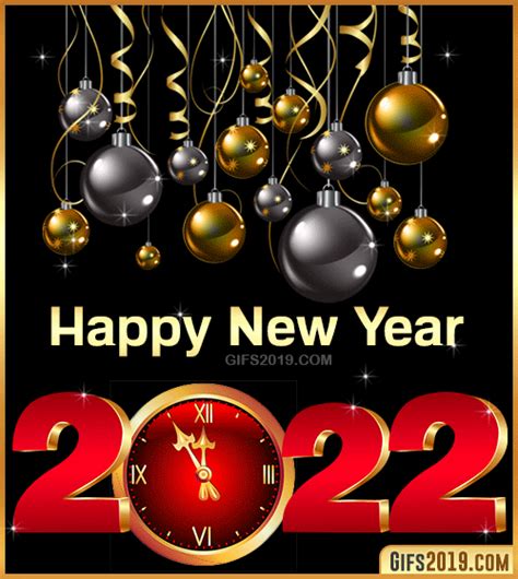 Happy New Year 2022 GiF 【º‿º】