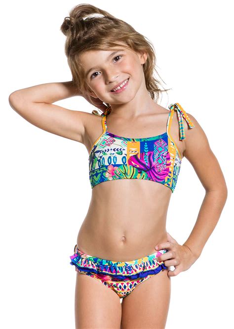 New events every day · hurry, limited inventory · new deals every day Ethnic Two-piece Swimsuit For Girls With Ruffle - Praia ...