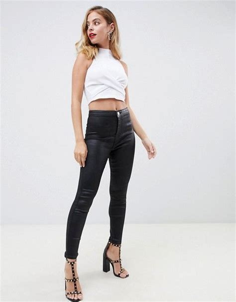 Petite leggings by asos design. ASOS Petite | ASOS DESIGN Petite Rivington high waisted ...