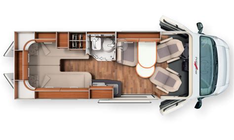 Lengthwise single bed | low access; Malibu Van Compact 600 LE | Malibu Campers