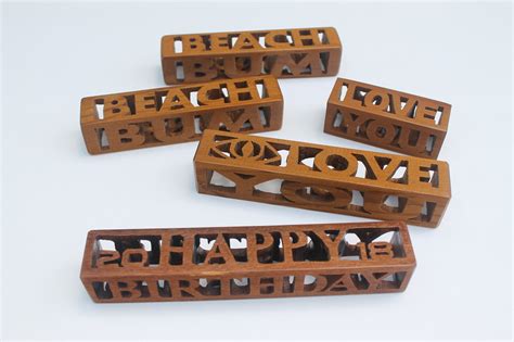 Who doesn't like a good puzzle? 2 Easy Scroll Saw Projects - 3D Word Blocks & Wrap-Around ...