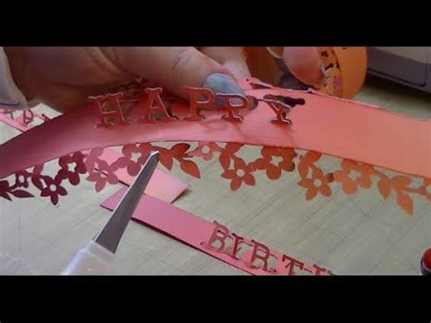 You can fold it first, then cut over the fold with a pair of scissors). Pop Up Words | Cricut explore tutorials, Cricut crafts ...