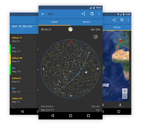Download the app using your favorite browser and click install to install the application. ISS Detector | The mobile satellite tracker