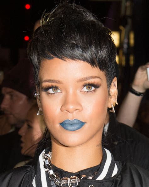 How do we know this? Pictures : Great Black Celebrity Short Haircuts - Rihanna ...