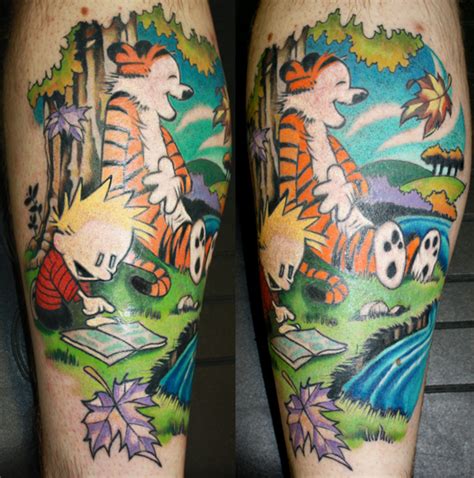 Love this tattoo of hobbes the way adults saw him. calvin and hobbes tattoo by BrentSmith-aloadofBS on DeviantArt