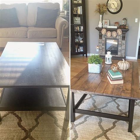 If you love that laid back style, this is a gorgeous chic farmhouse look you can create with your hemnes coffee table. Ikea Hemnes coffee table hack diy | Ikea hemnes coffee ...