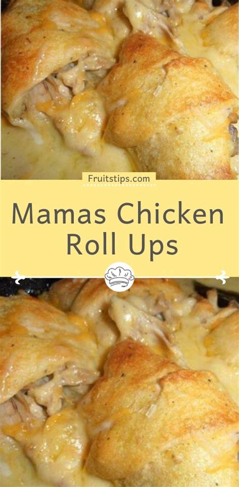 This meal will soon become a family favorite! Mamas Chicken Roll Ups in 2020 (With images) | Crescent ...