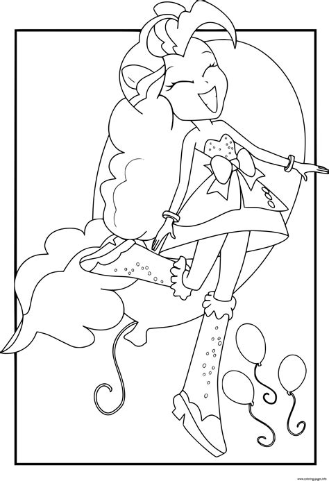 Inspired by my little pony friendship is magic! My Little Pony Girls Pinkie Pie Coloring Pages Printable