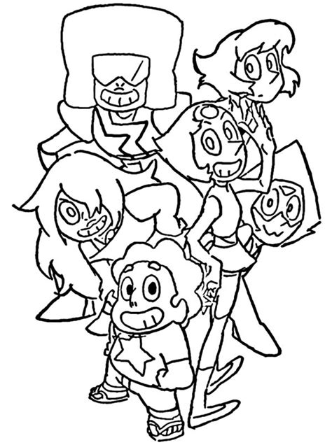 Garnet page to go with the pearl and amethysts! Steven Universe Coloring Pages | Cute coloring pages ...