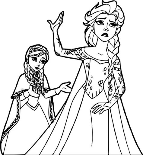 Elsa anna princess coloring pages. nice Anna Elsa Don't Speak Coloring Page | Disney princess ...