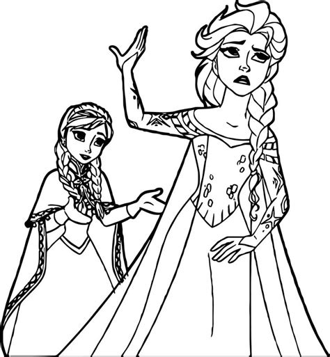 Elsa anna princess coloring pages. nice Anna Elsa Don't Speak Coloring Page | Disney princess ...