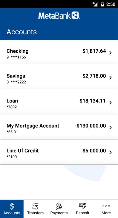 Certain products and services may be licensed under u.s. MetaBank Mobile Banking - Android Apps on Google Play