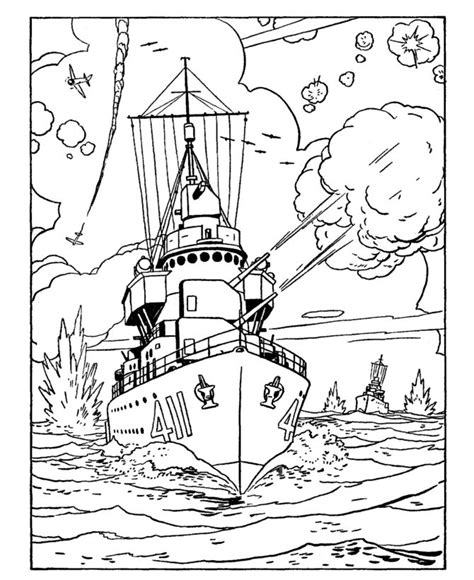 World war one colouring pages. Armed Forces Day Coloring page | US Navy Cruiser | Soyut ...