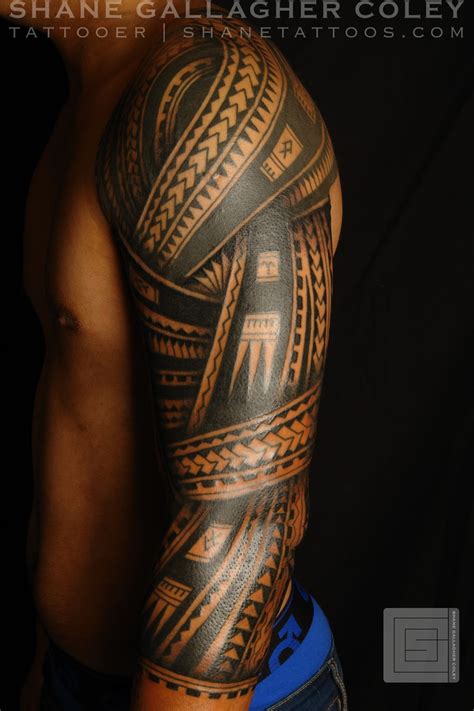 Discover more posts about polynesian tattoo. SHANE TATTOOS: Polynesian Sleeve Tattoo/Tatau