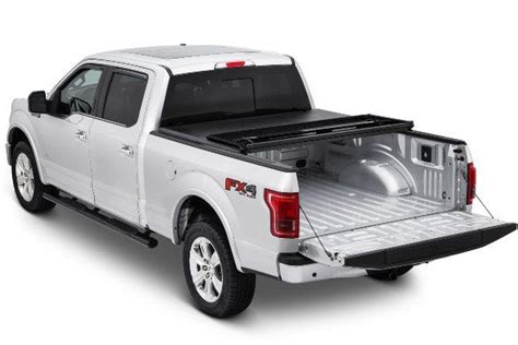 The folding section can be removed without any tools, that way if you want to use the whole bed it only takes you a few minutes to take off your cover. Tonnopro Hard Tri Fold Tonneau Cover - Folding Truck Bed ...