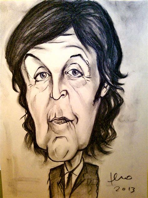 Caricarure fati a mattita di personaggi famosi / r. #PaulMcCartney #Thebeatles #SirPaul #Mccartney #beatles ...