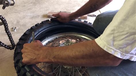 However, there are not many technicalities involved in the process and you can do it by yourself, rather than going to a mechanic and paying him for his services. How to Change a Motorcycle Tire (WR250R) - YouTube