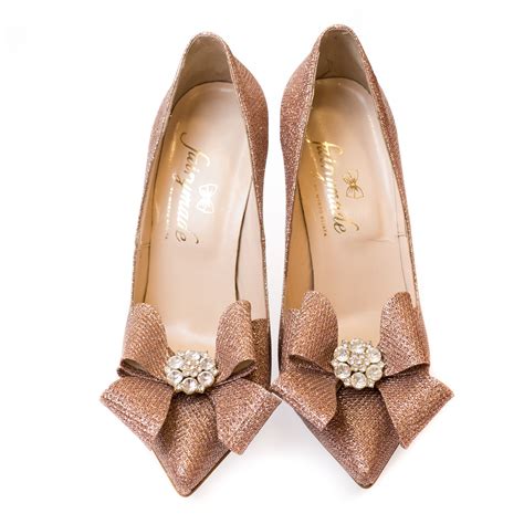 I can't seine gold bow heels arboriculture gibelike any more; "Rose Gold" Bow Heels - Fairymade / Handcrafted by Myrto Kliafa