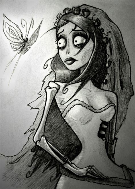 Check spelling or type a new query. Emily (Corpse Bride) 5x7" | Dibujos espeluznantes, Dibujos, Dibujos hípster