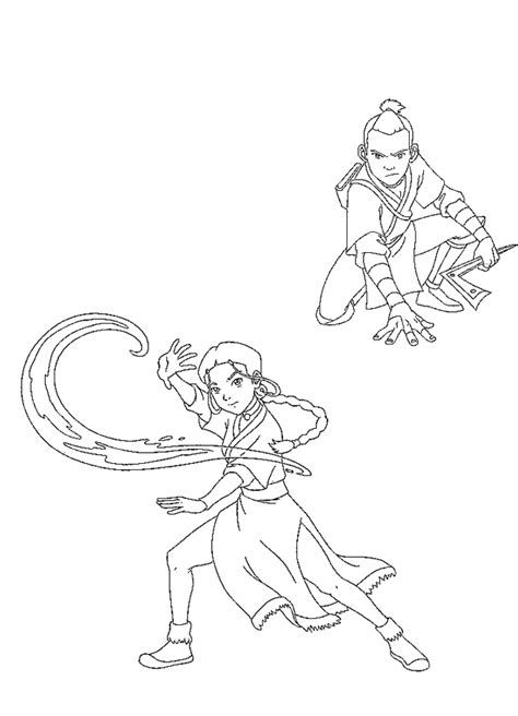 Here is another coloring page of the legend of korra! Katara Coloring Pages - Coloring Home