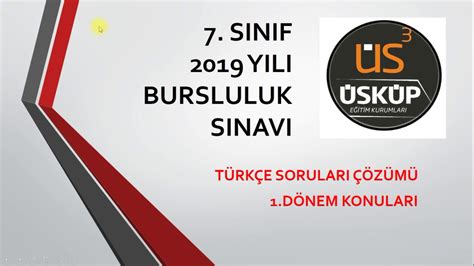 Aöf (açık öğretim fakültesi) vize sınavı ne zaman? 7. Sınıf Türkçe - Bursluluk Sınavı Çıkmış Sorular - YouTube