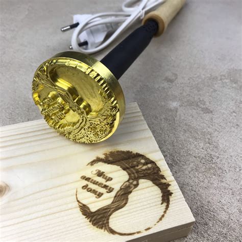 By simply changing the temperature settings you can mark wood. DIY electric branding iron