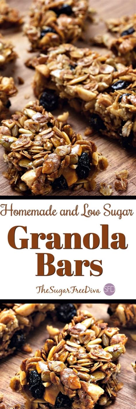 Keto granola bar recipe made with lakanto monk fruit sweetener. Easy Low Sugar and Homemade Granola Bars Recipe