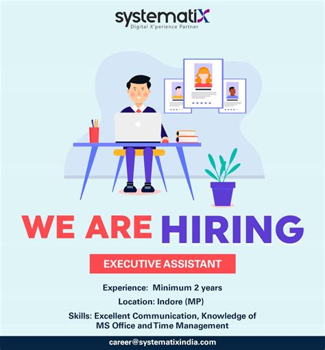 Your skills as a personal assistant can prepare you to transition into related roles, such as executive assistant or secretary, which could open up different career paths for you. Executive Assistant | Executive assistant, Job opening, We ...